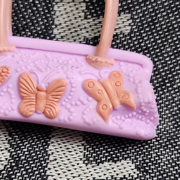 2006 Mattel My Scene Year of Style Chelsea Pink & Orange Butterfly Purse Bag - Picture 4 of 11